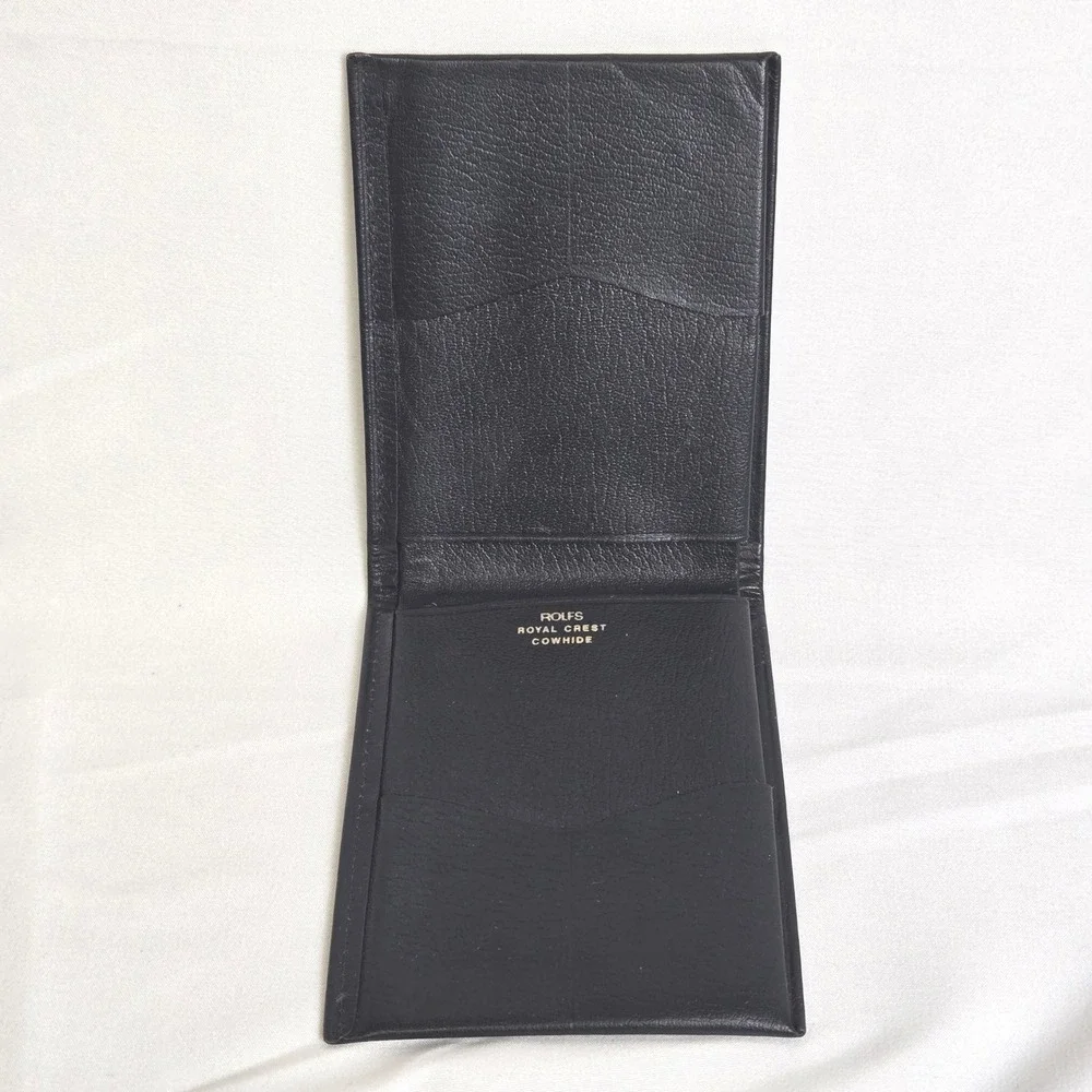 Rolfs Royal Crest Cowhide Leather Billfold Wallet 4.5